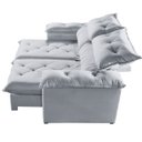Ver imagem 2 de Sofá Istambul Retrátil e Reclinável Caixa Zero 2,40m Pillow de 15cm - Movenzo Estofados