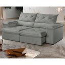 Ver imagem 1 de Sofá Istambul Retrátil e Reclinável Caixa Zero 2,40m Pillow de 15cm - Movenzo Estofados