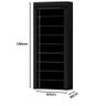 Sapateira com 9 Prateleiras para Organizar Calçados e Objetos Cor: Preto - 3