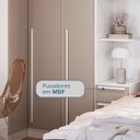 Ver imagem 4 de Guarda-Roupa Infantil Modulado 6 Peças Infinity Branco/Line/Duna