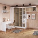 Ver imagem 3 de Guarda-Roupa Infantil Modulado 6 Peças Infinity Branco/Line/Duna