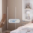 Ver imagem 4 de Guarda-Roupa Infantil Modulado 6 Peças Infinity Branco/Duna