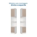 Ver imagem 5 de Guarda-Roupa Infantil Modulado 6 Peças Infinity Branco/Duna