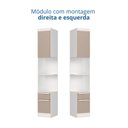 Ver imagem 5 de Guarda-Roupa Infantil Modulado 6 Peças Infinity Branco/Line/Duna