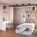 Ver imagem 1 de Guarda-Roupa Infantil Modulado 6 Peças Infinity Branco/Line/Duna