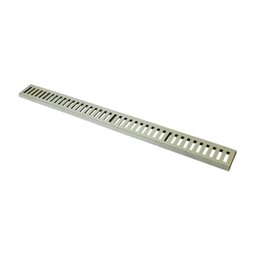 Ralo Grelha Linear com Caixilho em Alumínio Bege 8x100cm G.D.A. INDUSTRIA E DISTRIBUIDORA DE FUNDIDO - 1
