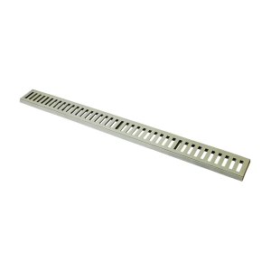 Ralo Grelha Linear com Caixilho em Alumínio Bege 8x100cm G.D.A. INDUSTRIA E DISTRIBUIDORA DE FUNDIDO