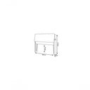 Ver imagem 3 de Cabeceira Box Queen 1,58 Isis Malbec com Painel Class Branco - Framar Móveis
