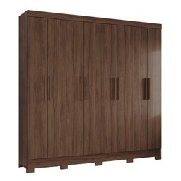 Guarda Roupa Casal Toscano com 8 Portas Castanho - Móveis Briz - 1