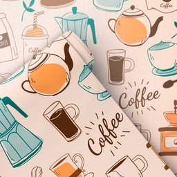 Papel de Parede Café 2 Arte Destaque 3,50 Metros - 4