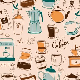 Papel de Parede Café 2 Arte Destaque 3,50 Metros - 3