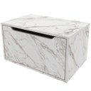 Ver imagem 1 de Gabinete de Banheiro com 1 Porta Basculante Mármore Branco