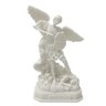 Escultura Decorativa Arcanjo Miguel em Po de Marmore 21cm - 1