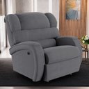 Ver imagem 2 de Poltrona do Papai Sala de Cinema Reclinável Manchester Power Elétrica Massagem Usb Veludo Cinza Graf