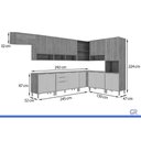 Ver imagem 3 de Cozinha Completa 10 Peças Divina C119 Cinamomo/Off White MGM