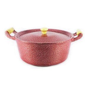 Caçarola Reta Alumínio Vermelha 16cm