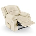 Ver imagem 3 de Poltrona do Papai Reclinável Massageadora Elétrica Simon F05 Corano Bege - Lyam Decor