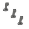 Kit 3 Prendedor Fixador Batedor Trava Porta Magnetico 535 Escovado Uniao Mundial Ima Forte Piso e Pa - 1