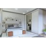 Guarda Roupa Modular 2 Portas com Gavetas MDF 70 cm Lotus Belmax:Branco - 6