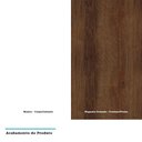 Ver imagem 2 de Mesa de Cabeceira Direito Branco com 1 Porta 2 Gavetas Nogueira Dourado Prime Plus Luciane Móveis