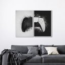 Ver imagem 1 de Quadro Decorativo Controle de Vídeo Game com 2 Telas de Parede para Sala Quarto Escritório 60cm X 90 Sem Vidro