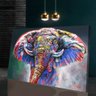 Quadro Elefante Moderno Abstrato:150x100/BORDA INFINITA - 1