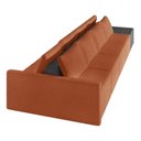 Ver imagem 4 de Sofá Ilha 4 Lugares Living 472cm Modulado Lary Bouclê Pu Pto K01 Cor Mostarda