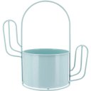 Ver imagem 1 de Garden Cachepô 23x24x13cm Metal Azul Cacto