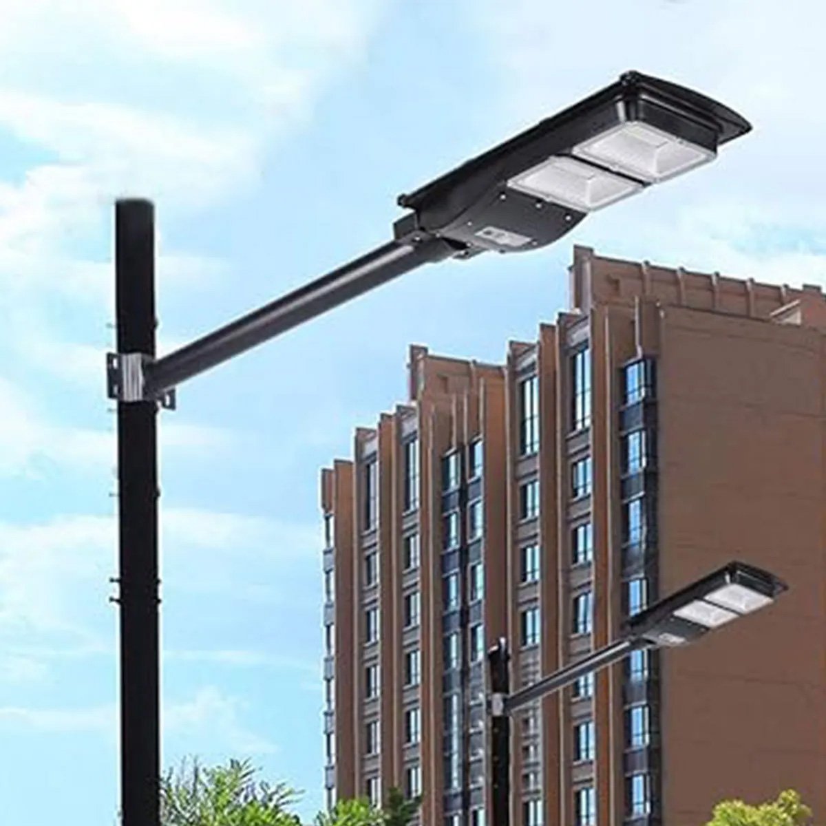 Suporte Poste Luminaria Solar Kit 10 Uni Aço Pintura Eletrostatica Iluminaçao Casa Rua Segurança Pub - 3