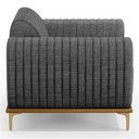 Ver imagem 7 de Poltrona Decorativa Base Gold Molino D06 Linho C-416 Cinza Escuro - Mpozenato