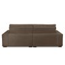 Sofá Retrátil e Reclinável 3 Lugares com Molas 2,50m Dani Suede Cappuccino Adonai Estofados - 4
