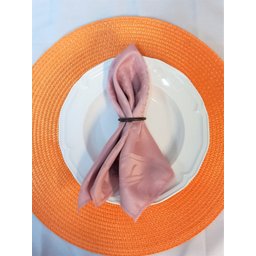 Kit 6 Guardanapos Jacquard Medalhao 38X38 Rosa - 1