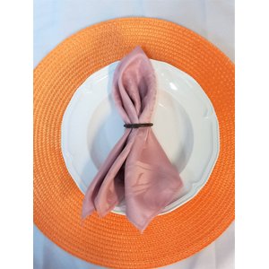 Kit 6 Guardanapos Jacquard Medalhao 38X38 Rosa