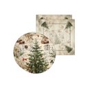 Ver imagem 2 de Kit Sousplat + Guardanapo Natal Boho Christmas Nsw 2 Peças com Base