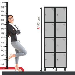 Armário Locker Guarda-roupa 8 Portas Aço Grp 502/8 - 6