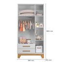 Ver imagem 6 de Guarda-Roupa 3 Portas com 2 Gavetas Q Encanto Slim Branco/Acetinado