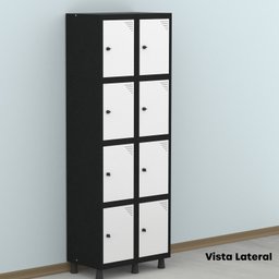 Armário Locker Guarda-roupa 8 Portas Aço Grp 502/8 - 17