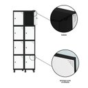 Ver mais imagens de Armário Locker Guarda-Roupa 8 Portas Aço Grp 502/8 Branco/Preto