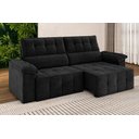 Ver imagem 1 de Sofá Santiago 2,20m Retrátil Reclinável Xflex Sofás Suede