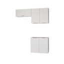 Ver imagem 2 de Lavanderia Planejada 3 Peças sem Tampo sem Rodapé Ipanema CabeCasa MadeiraOriginals Branco