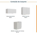 Ver imagem 4 de Lavanderia Modulada 3 Peças sem Tampo com Rodapé Ipanema CabeCasa MadeiraOriginals
