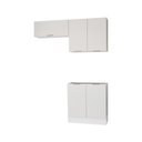 Ver imagem 2 de Lavanderia Planejada 3 Peças sem Tampo com Rodapé Ipanema CabeCasa MadeiraOriginals Branco
