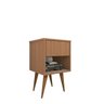 Mesa de Cabeceira Retro Louro Freijó Mdf - Pés Palito - 4