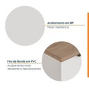 Ver imagem 5 de Lavanderia Planejada 3 Peças 2 Armários Aéreos 4 Portas 1 Balcão Ipanema CabeCasa MadeiraOriginals Marrom/Branco/Acácia