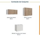 Ver imagem 4 de Lavanderia Planejada 3 Peças sem Tampo sem Rodapé Ipanema CabeCasa MadeiraOriginals Marrom/Branco/Acácia