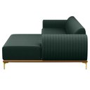 Ver imagem 2 de Sofá 230cm 4 Lugares Chaise Direito Pés Gold C-117 Verde