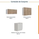 Ver imagem 4 de Lavanderia Planejada 3 Peças sem Tampo com Rodapé Ipanema CabeCasa MadeiraOriginals Marrom/Branco/Acácia