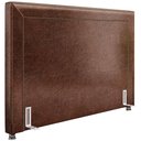 Ver imagem 5 de Cabeceira Cama Box Casal 140 cm P05 Berlim Corino Marrom - Lyam Decor