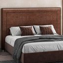 Ver imagem 4 de Cabeceira Cama Box Casal 140 cm P05 Berlim Corino Marrom - Lyam Decor