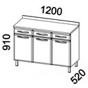 Ver imagem 3 de Balcão de Cozinha Ágata 3 Portas e 3 Gavetas com Tampo 817108 Telasul Branco